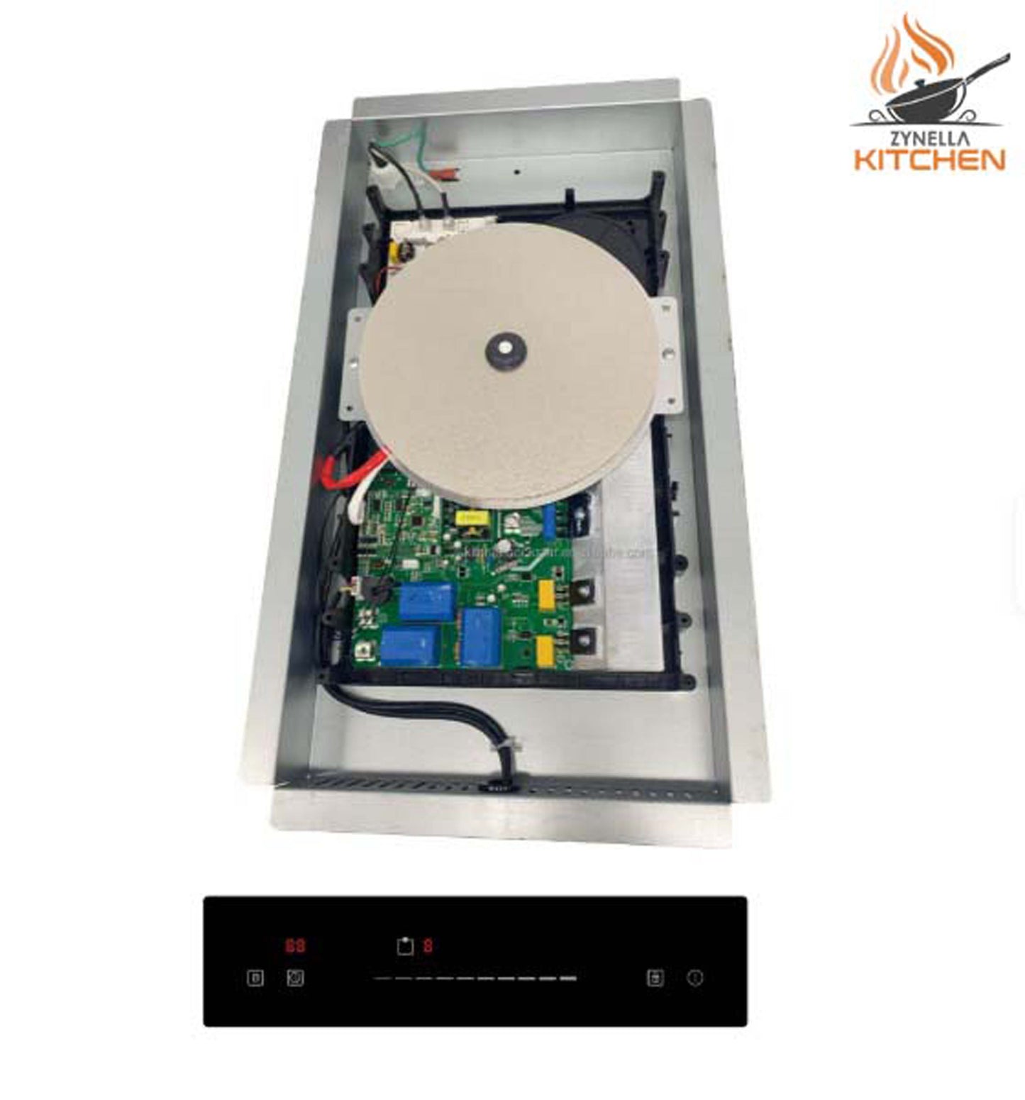Zynella single burner invisible induction cooktop — 1-hob hidden induction unit for under-counter install