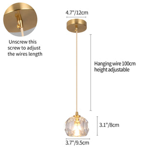 Elvi Crystal Modern Pendants