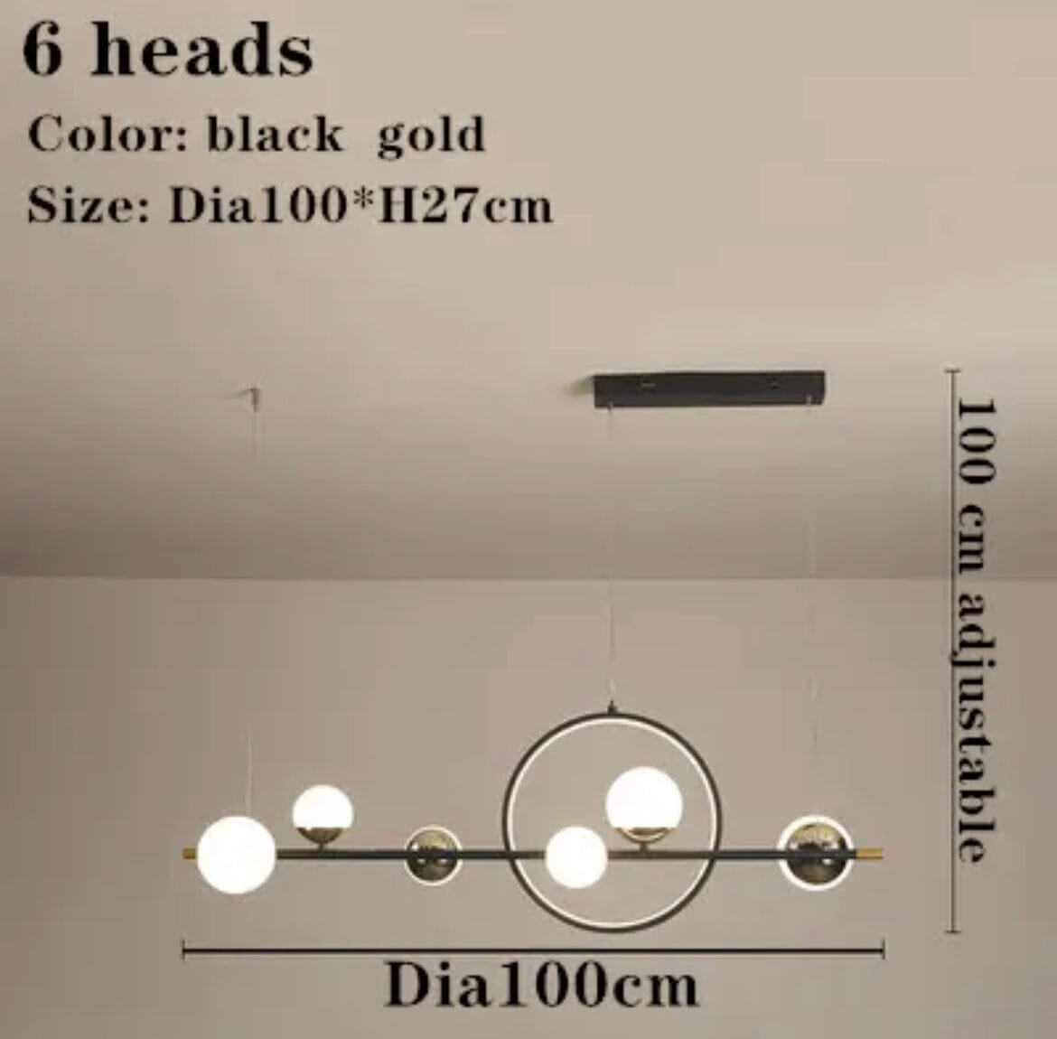 Marta Linear Glass Chandelier